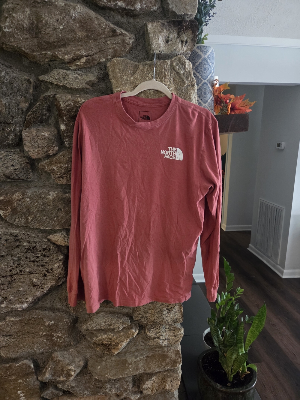 The North Face Men’s Long-Sleeve Logo Tee - Rose